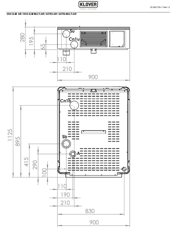 DIMENSIONI SCHEDA TECNICA