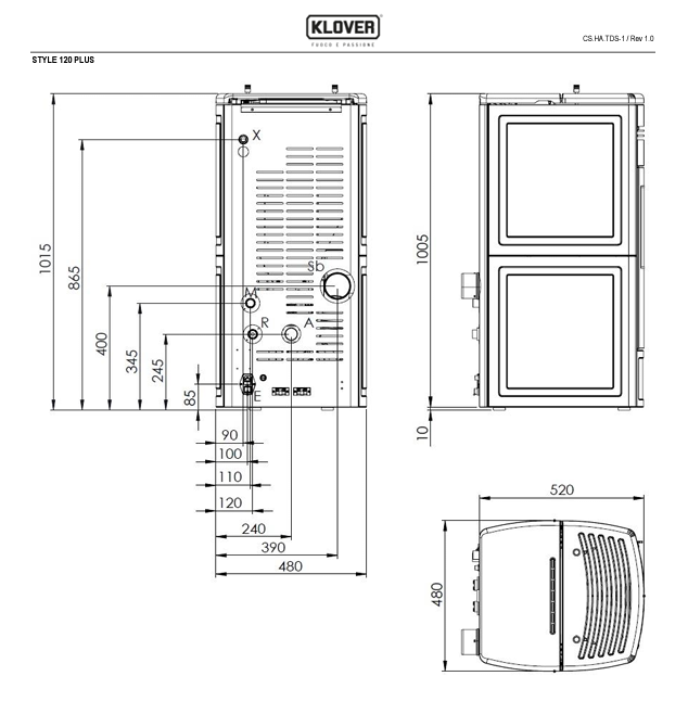 DIMENSIONI SCHEDA TECNICA