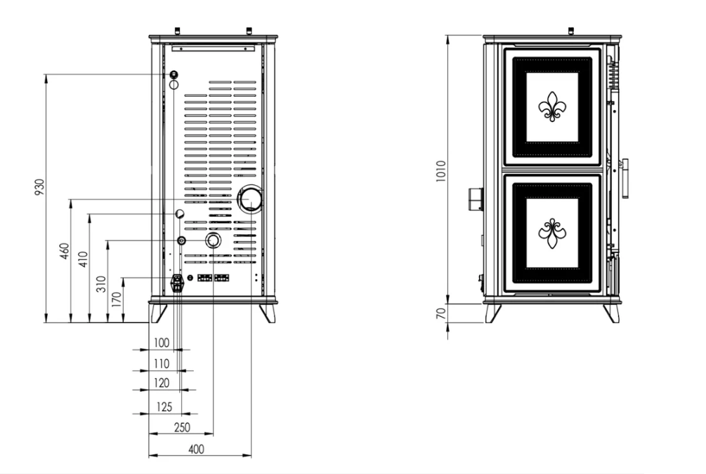DIMENSIONI SCHEDA TECNICA