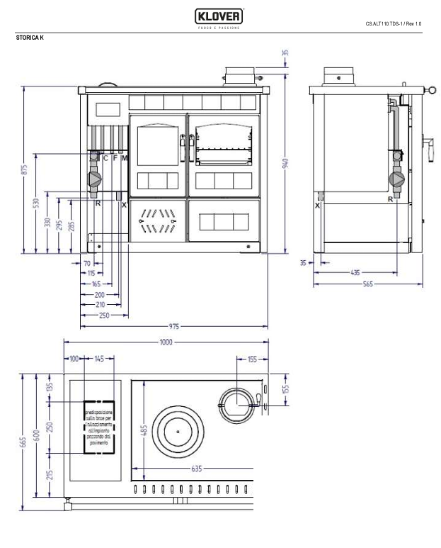 DIMENSIONI SCHEDA TECNICA