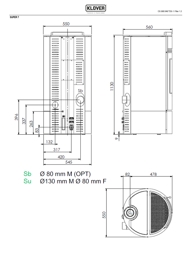 DIMENSIONI SCHEDA TECNICA