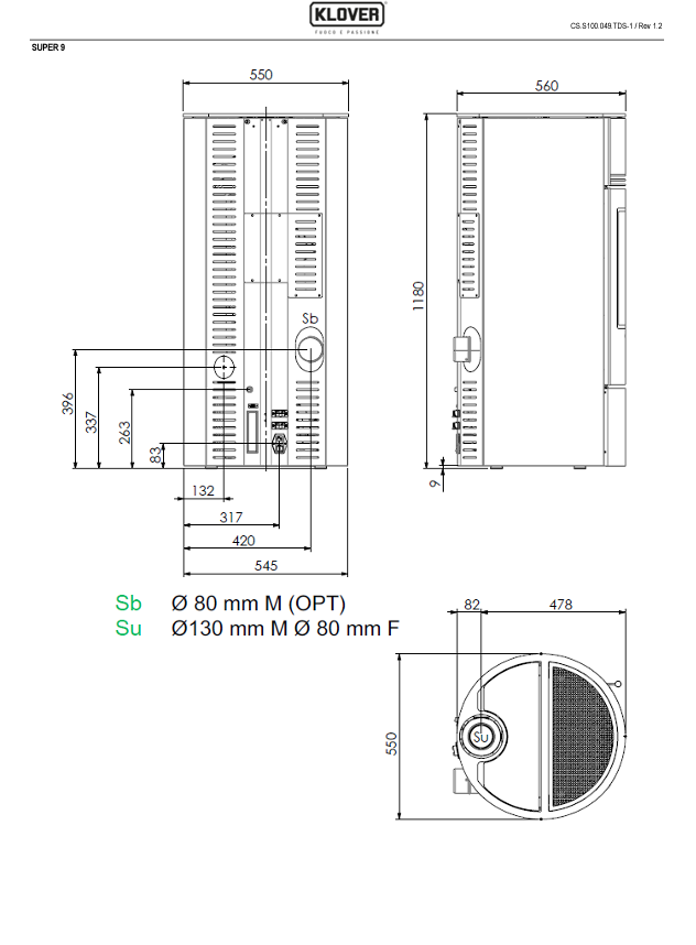 DIMENSIONI SCHEDA TECNICA