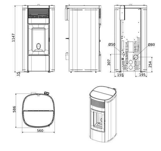 DIMENSIONI SCHEDA TECNICA