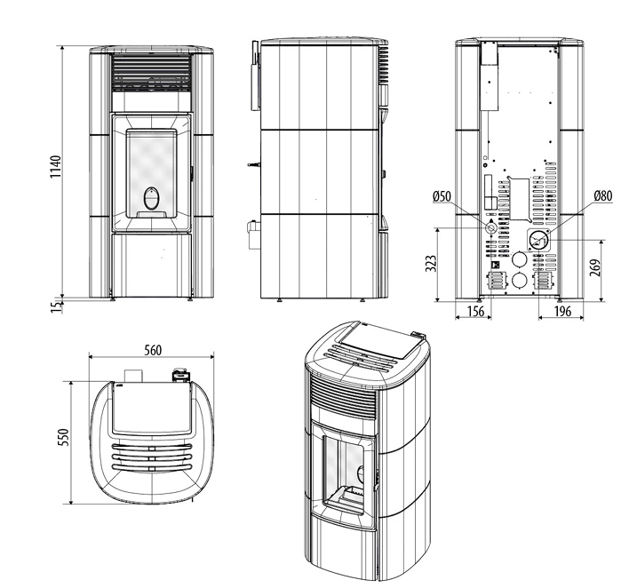 DIMENSIONI SCHEDA TECNICA