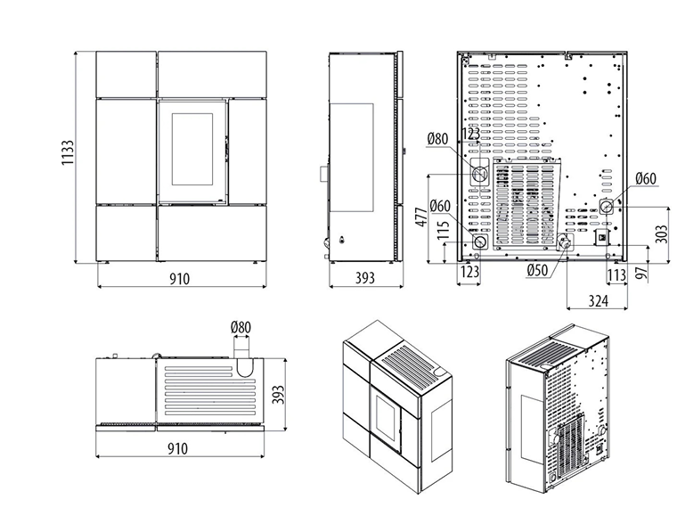 DIMENSIONI SCHEDA TECNICA