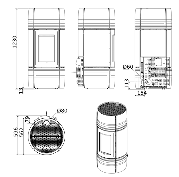 DIMENSIONI SCHEDA TECNICA