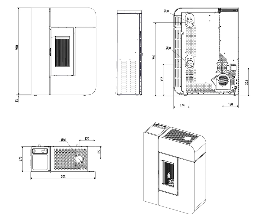 DIMENSIONI SCHEDA TECNICA