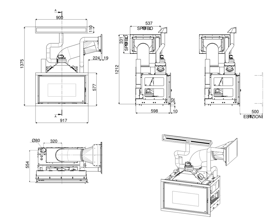 DIMENSIONI SCHEDA TECNICA