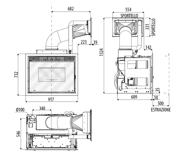 DIMENSIONI SCHEDA TECNICA