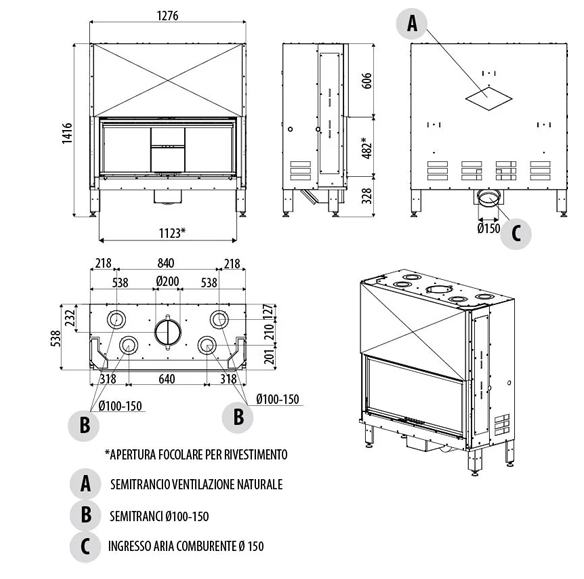 DIMENSIONI SCHEDA TECNICA