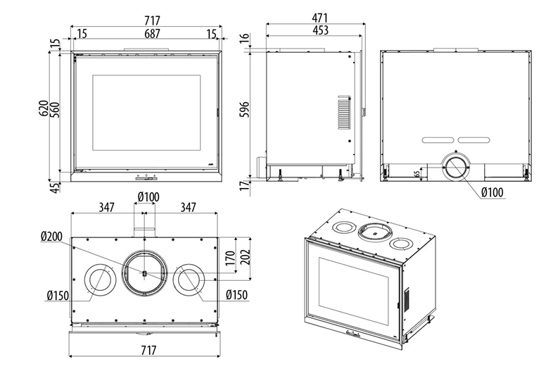 DIMENSIONI SCHEDA TECNICA