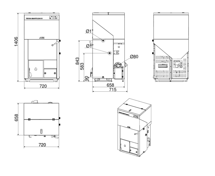 DIMENSIONI SCHEDA TECNICA