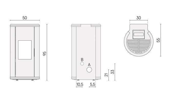 DIMENSIONI SCHEDA TECNICA PS