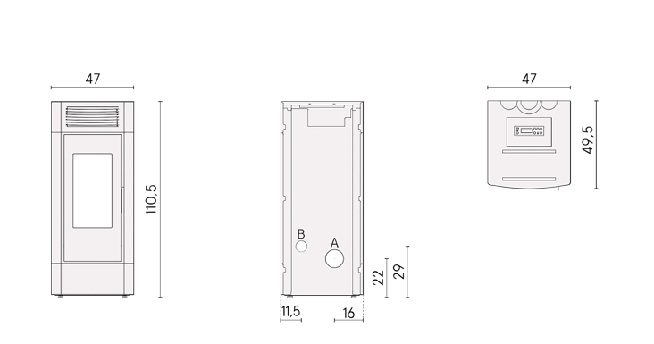 DIMENSIONI SCHEDA TECNICA