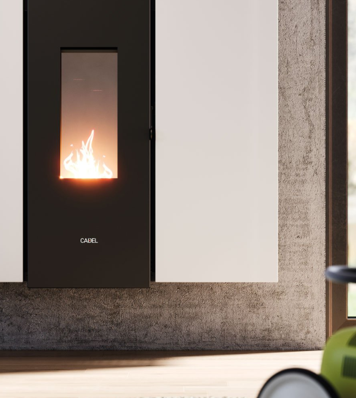 STUFA SLIM CANALIZZABILE STUFA A PELLET CADEL WALL PLUS 10