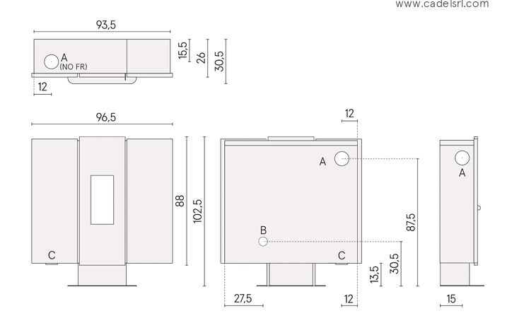 DIMENSIONI SCHEDA TECNICA