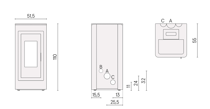 DIMENSIONI SCHEDA TECNICA