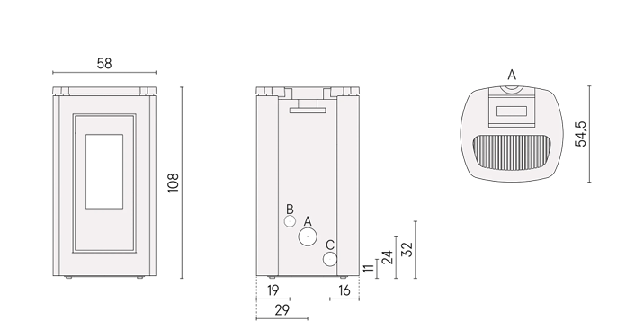 DIMENSIONI SCHEDA TECNICA
