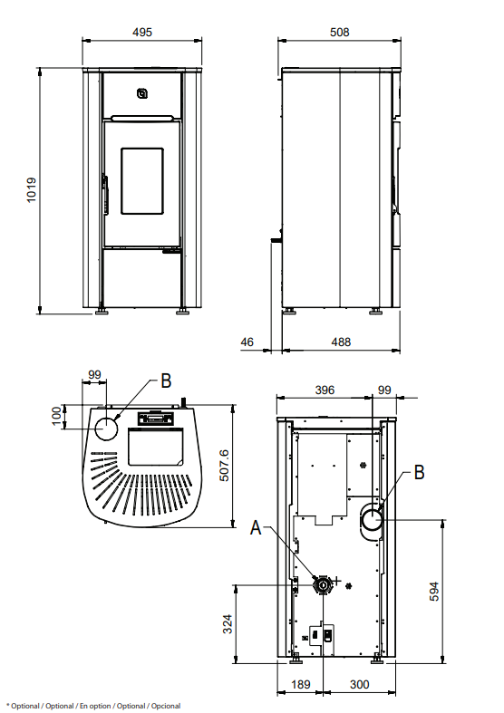 DIMENSIONI SCHEDA TECNICA