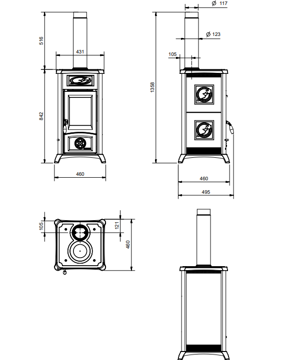 DIMENSIONI SCHEDA TECNICA