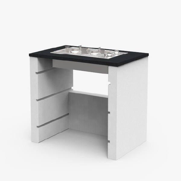 CUCINA MURATURA COMPONIBILE MODULO GAS ISABELLA