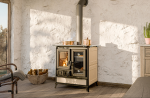 FUOCONATURALE.IT CUCINA A LEGNA THERMOROSSI MELISSA EVO MAIOLICA 8.2 KW