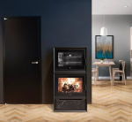 FUOCONATURALE.IT STUFA LEGNA CON FORNO KLOVER KUOKI 11.4 KW
