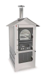 FUOCONATURALE.IT FORNO A LEGNA CLEMENTI MASTER TUTTO INOX 50 X 100