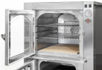 CAMERA DI COTTURA INOX FORNO A LEGNA TRANQUILLI FORNI SIRIO DA INCASSO 60/80