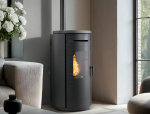 PM STUFE E CAMINI TIVOLI STUFA A PELLET KRONO 80s CARBON KLOVER