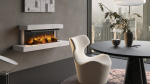 PM STUFE E CAMINI TIVOLI CAMINO ELETTRICO NORDICA EXTRAFLAME LUMEN 870 C0N CORNICE