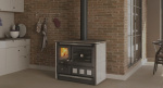  CUCINA A LEGNA NORDICA EXTRAFLAME ROSA XXL VST.16 MAIOLICA 