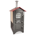 FUOCONATURALE.IT FORNO A LEGNA CLEMENTI MASTER TETTO ROSSO 50 x 100