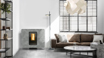 FUOCONATURALE.IT STUFA A PELLET THERMOROSSI SLIMQUADRO IDRA GRES 13.3 KW