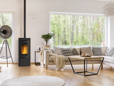FUOCONATURALE.IT STUFA A PELLET KLOVER SOFT 100 9.5 KW