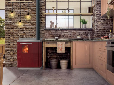 FUOCONATURALE.IT TERMOCUCINA A LEGNA THERMOROSSI BOSKY SQUARE EVO5