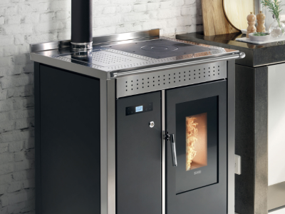 PM SRL UNIPERSONALE TERMOCUCINA A PELLET KLOVER SMART INOX 80 22.6 KW