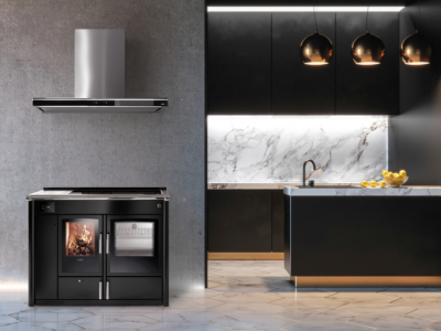FUOCO NATURALE TERMOCUCINA LEGNA KLOVER ALTEA 110 14.7 KW