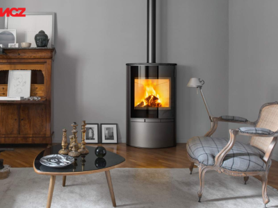 FUOCO NATURALE STUFA A LEGNA MCZ SAYA STEEL 10 KW