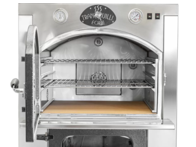 CAMERA DI COTTURA INOX FORNO A LEGNA TRANQUILLI FORNI GIOVE INOX DA INCASSO 60/80/100