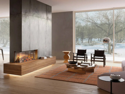 PM STUFE E CAMINI TIVOLI CAMINO ELETTRICO NORDICA EXTRAFLAME LUMEN 1200
