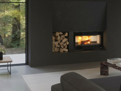 PM STUFE E CAMINI TIVOLI INSERTO A LEGNA NORDICA EXTRAFLAME 100 LEAN