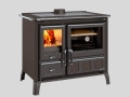 CUCINA A LEGNA NORDICA EXTRAFLAME GARDENIA XXL VST NERO ANTRACITE 