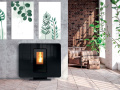 STUFA A PELLET SLIM QUADRO STYLE CRISTALLO 10.7 KW 