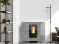 STUFA A PELLET HYDRO SLIMQUADRO IDRA GRES 