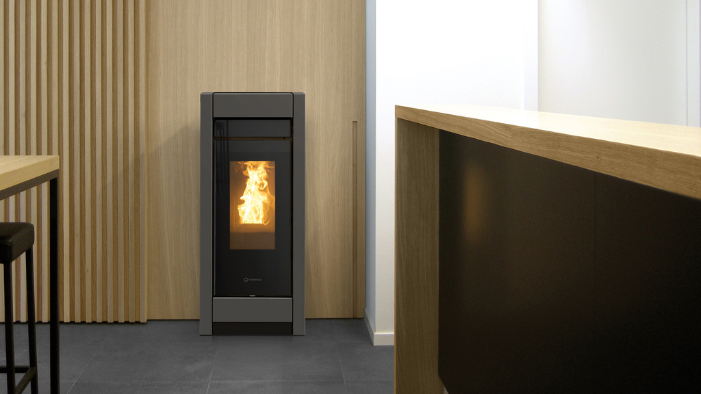STUFA A PELLET THERMOROSSI ESSENZA METALCOLOR PLUS 11.4 KW