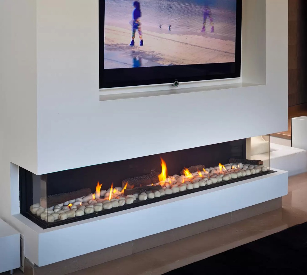 CAMINI A GAS BRITISH FIRE FUOCO NATURALE